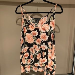 Forever 21+ Floral Babydoll Tank - Size 3X